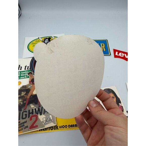 Lot of Vintage German Road Automobile Pinup Stickers - Picture 3 of 7